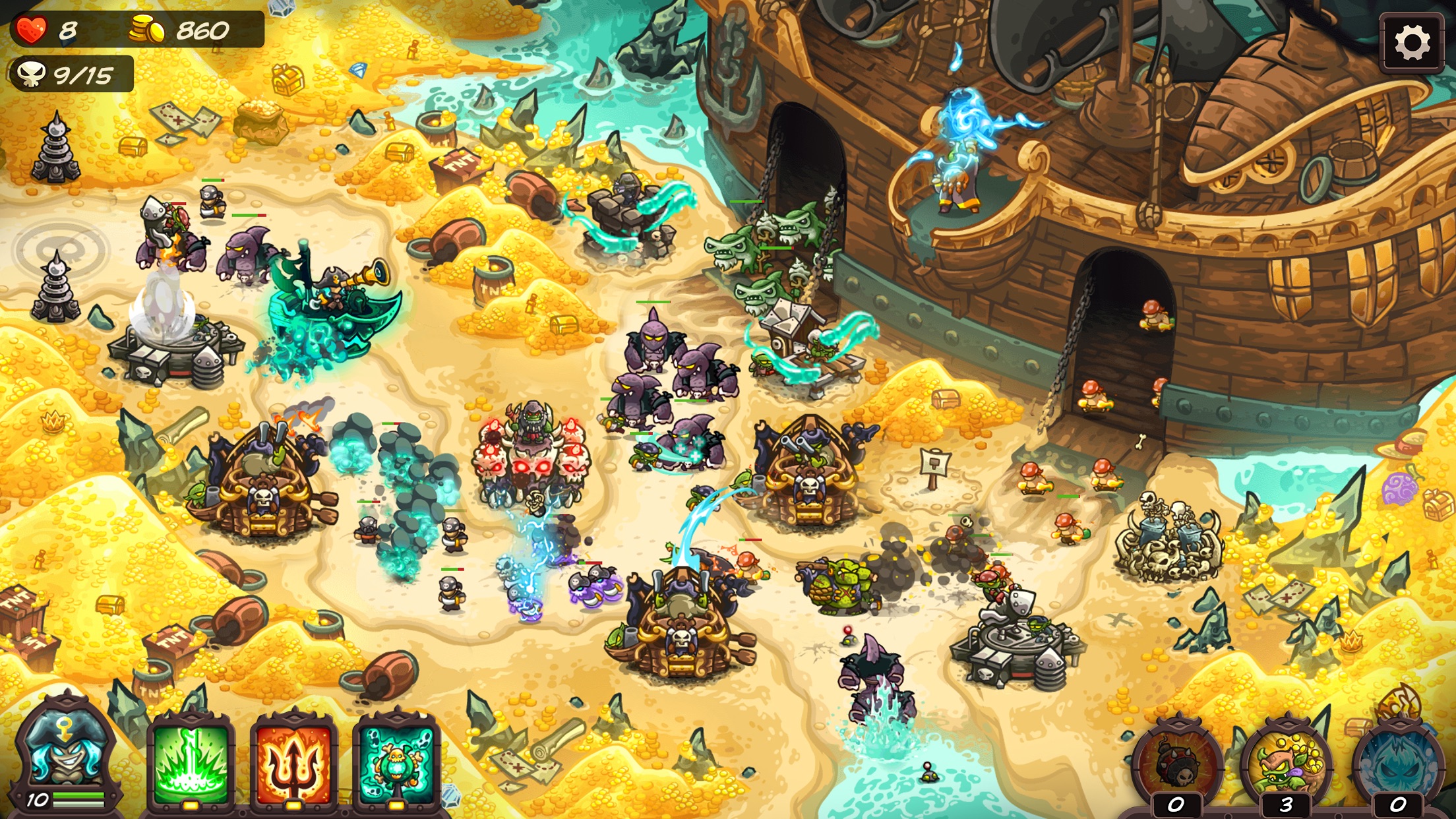 Kingdom Rush Vengeance TD+ preview still from the App Store listing